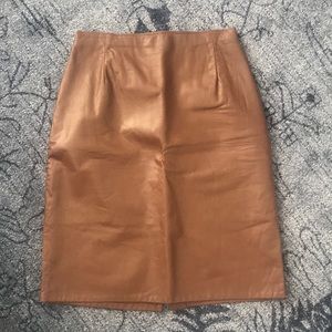 Genuine Leather Skirt - size 12